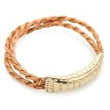 By Boe Copper Sparkling Thread Ring 14k Gold F