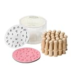 Creative Café Little Classic Rubber Stamp Set - Stamped Alphabet Set