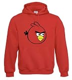 Angry Birds 1 iPhone Gamer Hoodie - (Medium - Red)