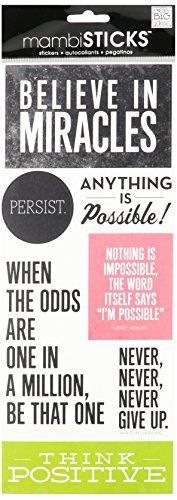 me & my BIG ideas mambiSTICKS Stickers, Believe in Miracles