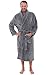 Del Rossa Men's Fleece Robe, Shawl Collar Bathrobe