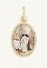 Gold Plated Religious Medal - Saint Thomas Aquinas