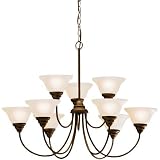 Telford Nine Light Chandelier in Olde Bronze