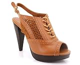 CUT-OUT PEEP TOE OXFORD HEEL