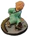 Chinese boy with rollar skates - hand painted figure