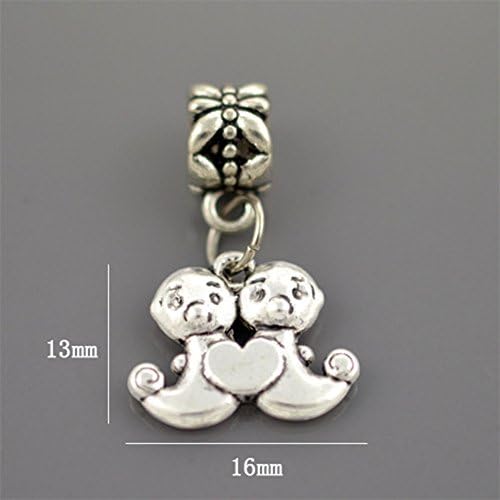Zodiac Beads Gemini Dangle Stopper Charms Pandora Chamilia Compatible
