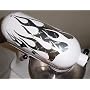 Diamond Plate 21 Large Flame Diamond Pressed Metal Decal Cover Kit, designed to fit all KitchenAid stand mixers, including Pro 600, Artisan, Ultra Power, 4, 5, 6 qt quart mixers, without accessory interference. ELIGIBLE FOR FREE SUPER SAVER SHIPPING ON ORDERS OVER $25