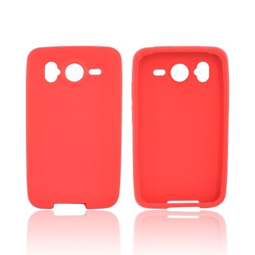 RED Silicone Skin Case Cover for HTC Inspire 4G