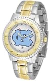 North Carolina Tar Heels UNC NCAA Mens Stainless 23kt Watch