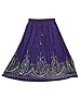 Indian Lehenga Purple Rayon Silver Sequin Mid Skirt