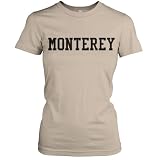 Monterey Collegiate Ladies Fine Jersey T-Shirt (Black)