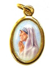 Pendant - Mother Teresa - Gold Plated - Exclusively from the Studios of Cromo NB (Milano, Italy)