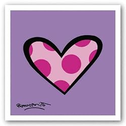 Dotty About You by Romero Britto 7.5"x7.5" Art Print Poster