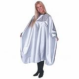 Scalpmaster Nylon Chemical Cape 60" x 44" Snap Silver