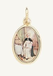 Gold Plated Religious Medal - Saint Thomas Aquinas