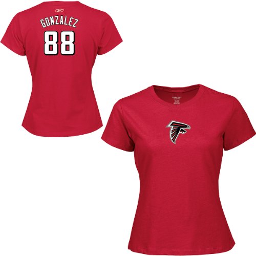 Reebok Atlanta Falcons Tony Gonzalez Women's Name & Number T-Shirt Large