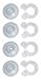 Set of 4 Comforter Duvet Donuts. Prevent Bunching & Shifting of Comforters and Duvets, Keep Comforter Corners in Place. Fits All Sizes/types of Duvets and Comforters Without Harming Fabric.