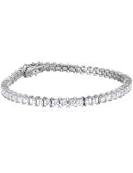 Sterling Silver Swarovski Zirconia Princess Tennis Bracelet