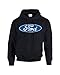 Ford Oval Hooded Sweatshirt Hoody-Black-xl