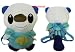 Pokemon Best Wishes Black & White Plush Backpack Oshawott