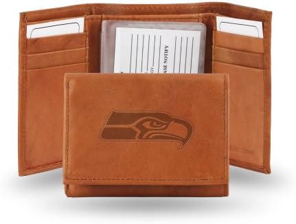 NFL Embossed Trifold Leather Wallet