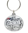 New England Patriots Pewter Oval Keychain