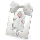Mud Pie Baby Classic Keepsakes Silver-Plate Photo Frame, Cross