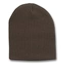 Solid Blank Short Beanie Cap - (Many Colors Available)