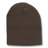 Solid Blank Short Beanie Cap - (Many Colors Available)