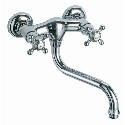 Wall Mount Kitchen Sink Finish: Chrome