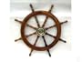 36" Wooden Ship's Wheel: Pirate Boat Fishing