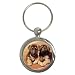 German Shepherd Puppies Key Chain (Round)