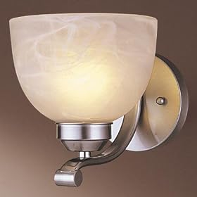 Minka 5421-84 Paradox 1 Light Bath Bar, Brushed Nickel