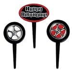 Fast & Fury Birthday Cupcake Picks - Set of 12