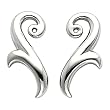 14K White Gold Earring Jackets