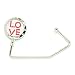 5 Crystal Love Purse Hook