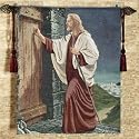 Knock at the Door Wall Hanging Tapestry
