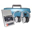 Hamilton Electronics LCP Listening center w/2 headphones, Cassette Recorder in medium plastic carrying case