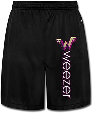 Rebirth Sport Men's Weezer Logo Cotton Sweatpants Shorts