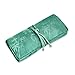 Jewelry Roll Clutch Large - Silk Jacquard (Mint)