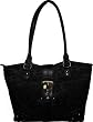 Etienne Aigner Purse Handbag Corner Office Tote Collection Black