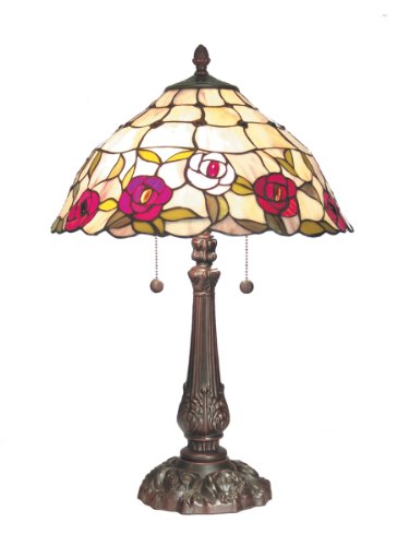 Dale Tiffany TT60251 Julian Rose Table Lamp, Antique Bronze and Art Glass Shade 41j VCo9QFL Dale Tiffany TT60251 Julian Rose Table Lamp, Antique Bronze and Art Glass Shade