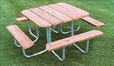 38 Four-Sided Picnic Table With 2 x 10 Pressure Treated Pine Planks