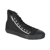 Canvas 2 ZIPPER High Top Sneaker Black Canvas