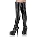 6¼ HEEL, 2 Platform Pointed Toe Knee Boots