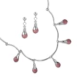Rhodochrosite Necklace & Earring Gift Set