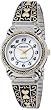 Geneva Womens 21028KOL Round Mother-of-Pearl Dial Antique Silver Watch