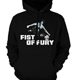 Fist Of Fury Bruce Lee Mens Sweatshirt, Officially Licensed Bruce Lee Mens Hooded Pullover Sweater