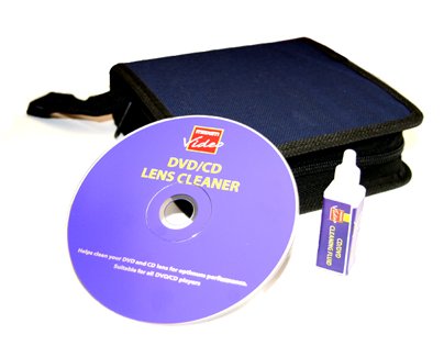 Childrens Toyshop  Electronics : 12 DVD/CD Holder/Case with Lens Cleaner Kit/Set