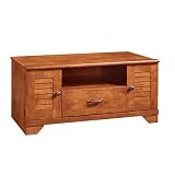 Review Sauder 124955 / Colony Universal TV Stand- Brushed Maple